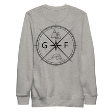 Load image into Gallery viewer, GF Compass- black text Sweatshirt